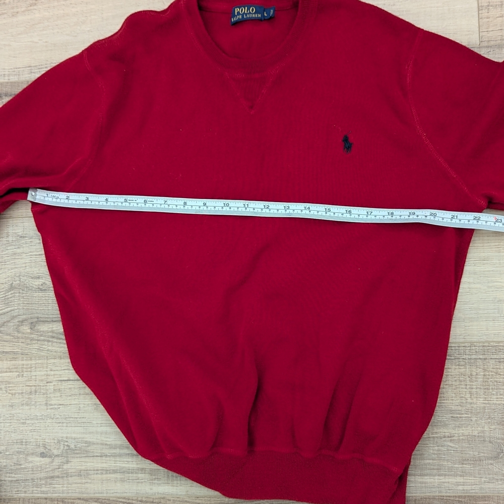 Polo by Ralph Lauren Men's Red Sweater - image 9